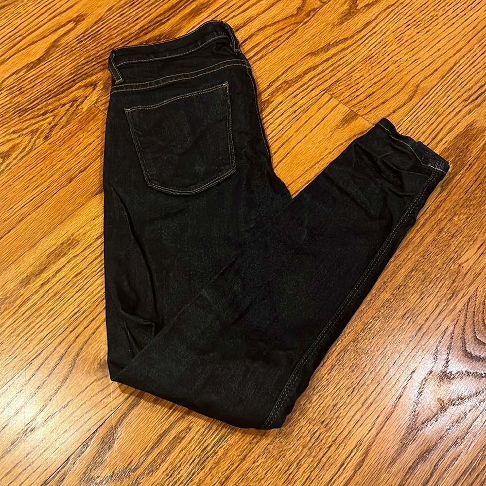 Hudson Woman’s Dark Blue Nico Mid-rise Super Skinny Jeans Size 24